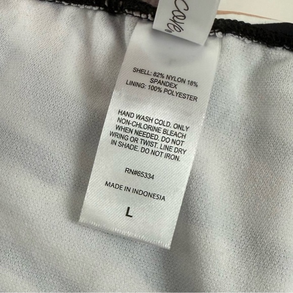 Salt + Cove Bikini Bottom Juniors Size Large Tan Black Stripe NWT - Picture 5 of 8